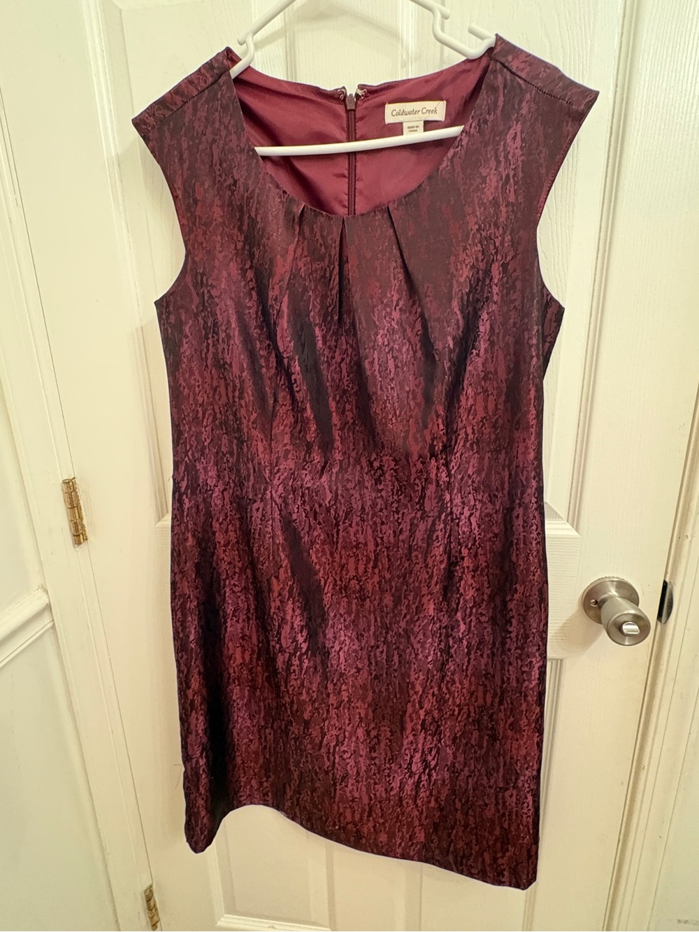 Coldwater Creek Purple Black Sleeveless Dress 12